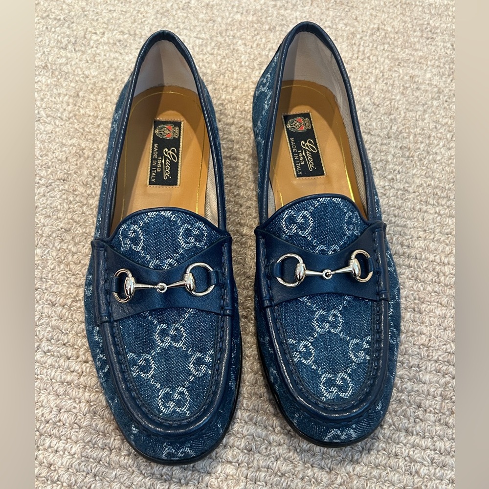 Gucci Women
1953 Horsebit Monogram Denim Loafers